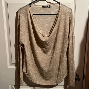 Women’s gold sparkly sweater